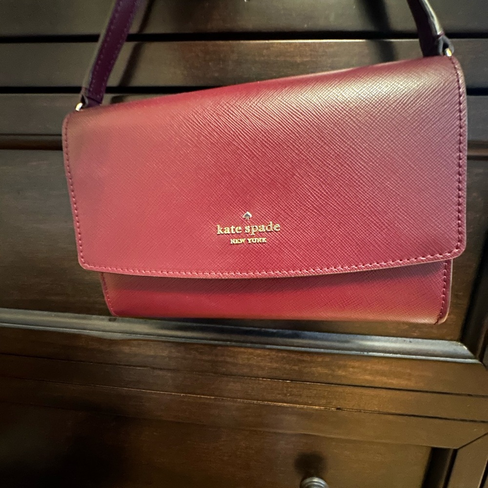 Kate Spade Deep Red Crossbody Bag